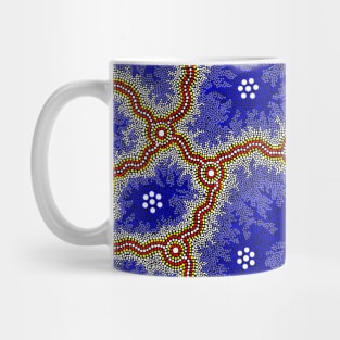 Aboriginal Art - Water Wetlands Mug